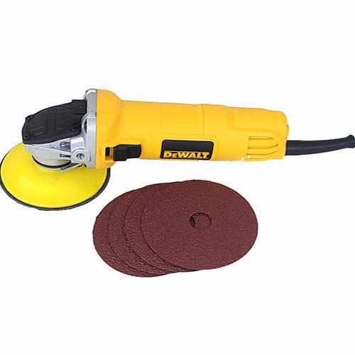 Dewalt Angle Grinder Kit, Includes Rubber Backing Pad with Lock Nut and 10 Sanding Pads, $115.95